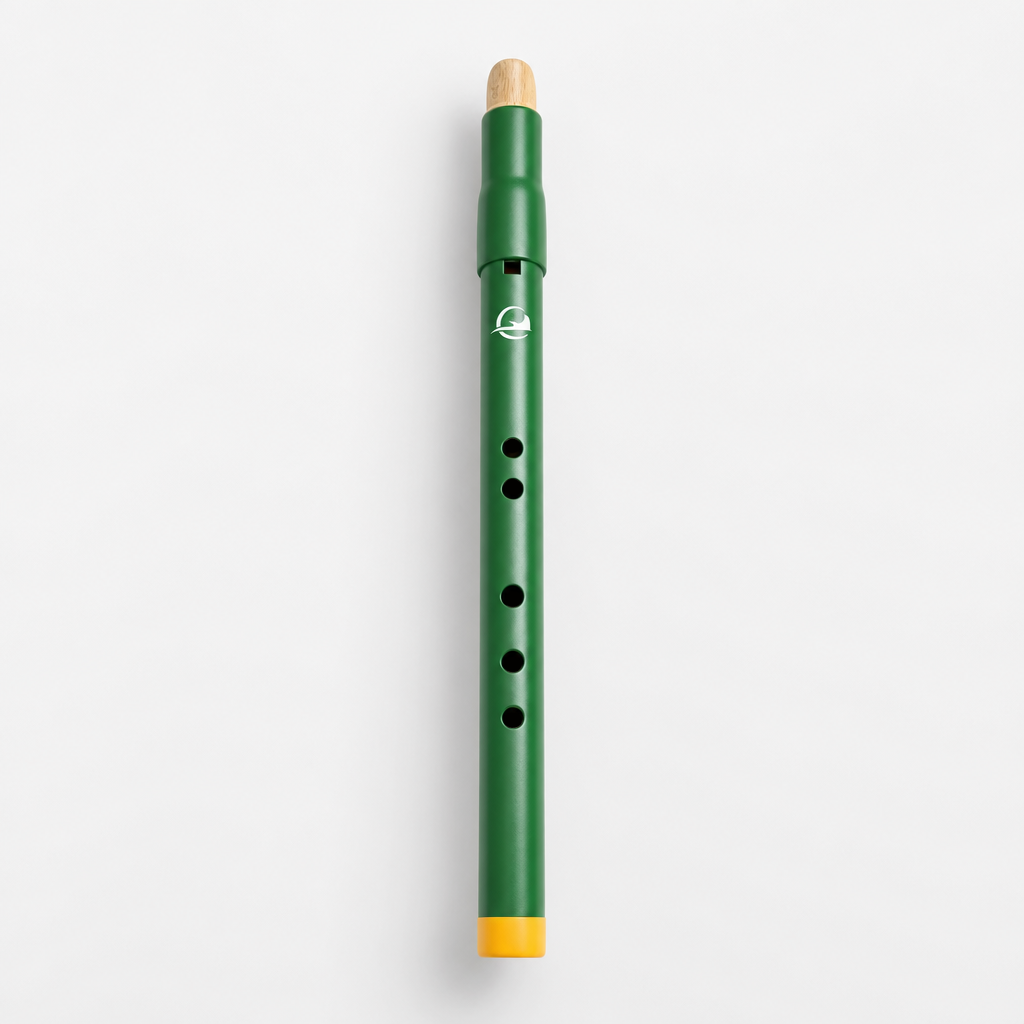 Derey-flute-amerindienne-mi-vert-green-forest