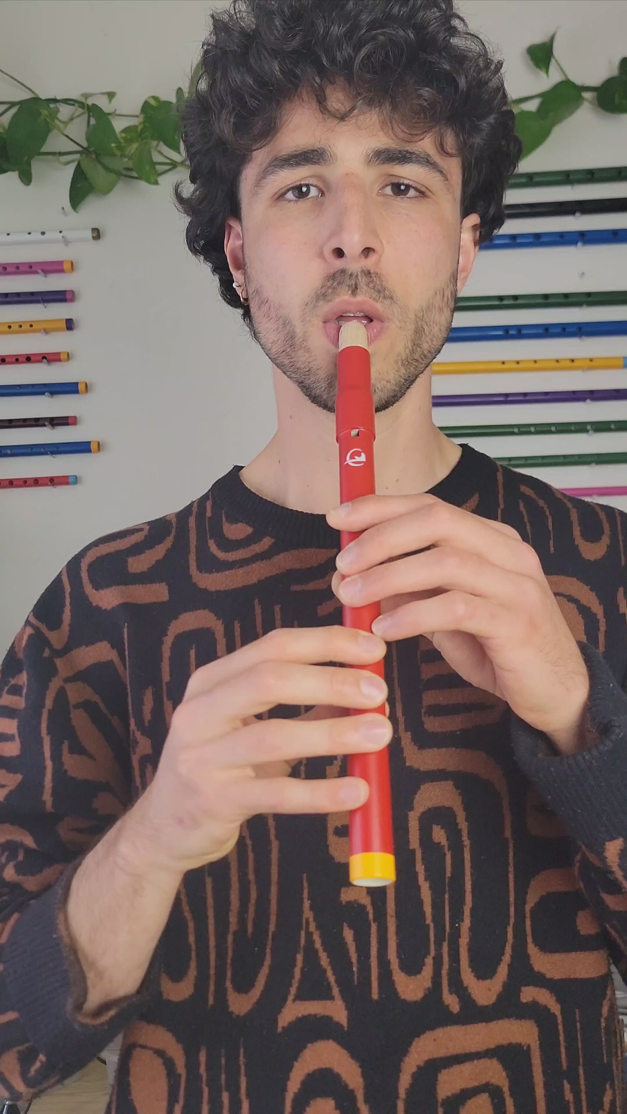 derey-flute-amerindienne-rouge-note-re 