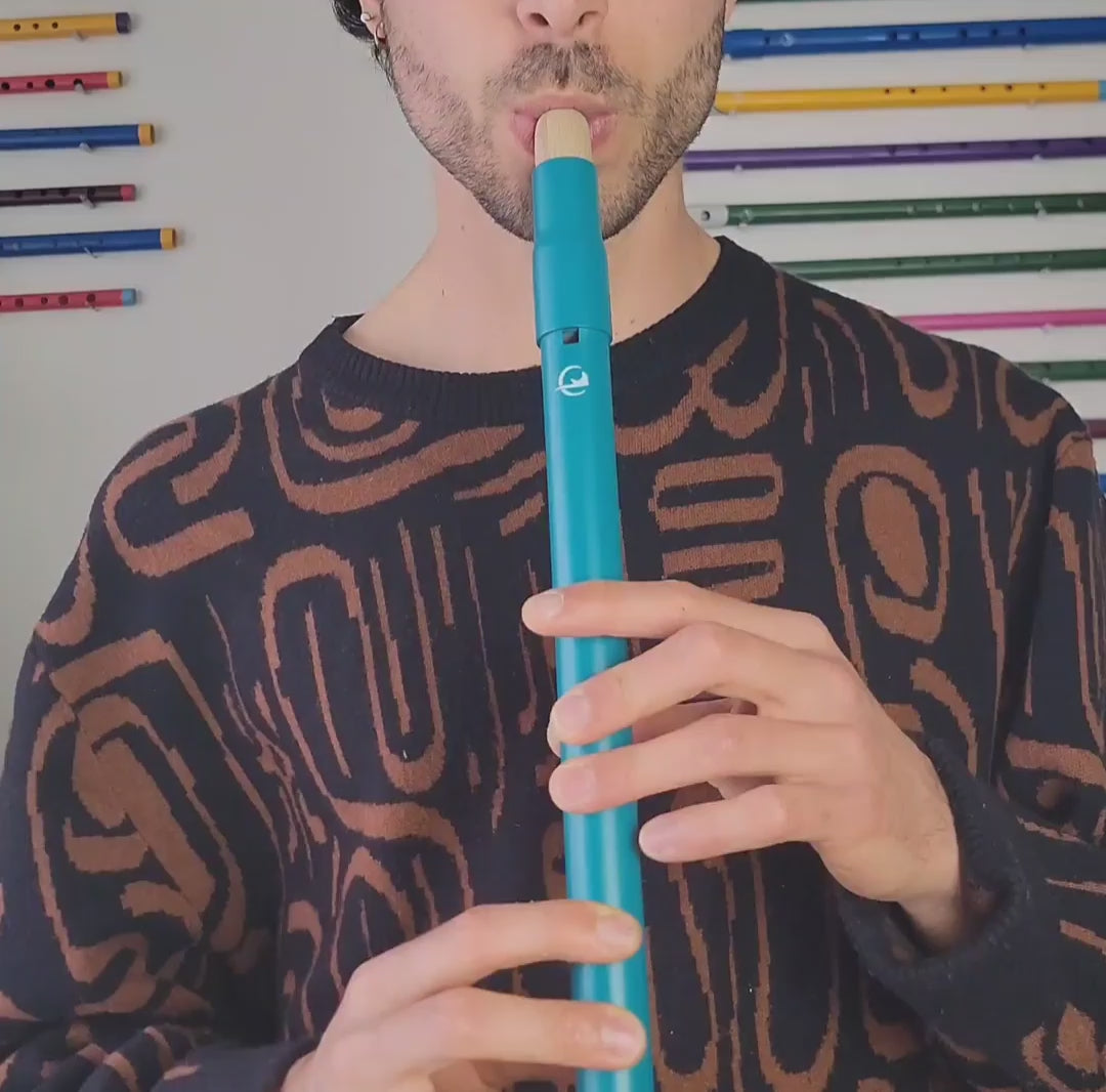 derey-flute-amerindienne-sol-bleu-turquoise-blue-river-video