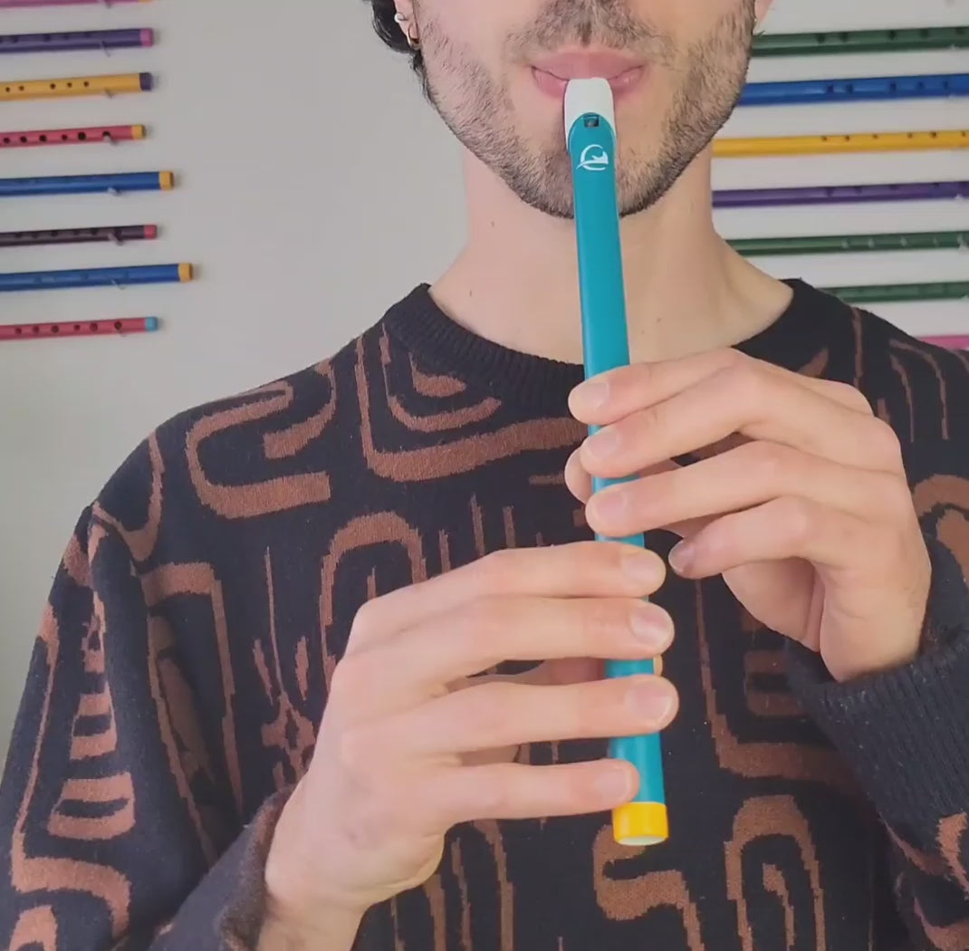 derey-flute-irlandaise-ré-bleu-turquoise-blue-atlantic-video