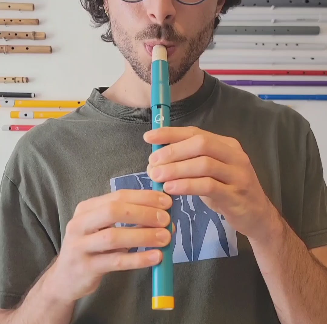 derey-flute-amerindienne-mi-bleu-turquoise-blue-river-video